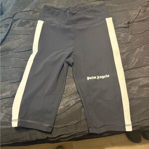 Palm Angels Black and White Leggings Sleek Design